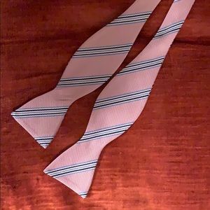 Jos A Bank Pink Rep Stripe Bow Tie